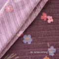 Gerippter Stoff Chunky Floral Printed Fabrics Custom Fabric